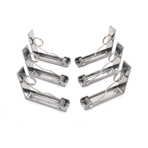 Extra Large Tablecloth Clips Set of 6 Stainless Steel Tablecloth Clamps for Home Parties and Picnics Keep Tablecloths in Place Up to 2.4 Inches Thick