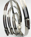 4 Inch Adjustable 304 Stainless Steel Duct Clamps Set Of 4 Worm Drive Hose Clamps For Air Ducting Range 91mm To 114mm