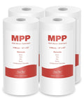 Four pack of Five Micron Sediment Water Filter For Whole House Filtration 10 Inch By 4.5 Inch Replacement Cartridge Easy Install
