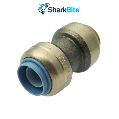 Half Inch Polybutylene Transition Coupling Pack Of Six Brass Push To Connect Plumbing Fittings For PEX Copper CPVC PE RT HDPE Quick Install In Tight Spaces