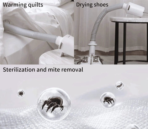 All In One Portable Dryer For Shoes And Threads With Hand Warmer Foldable Design Smart Timing 600W High Power Perfect For Home Travel Or Dorm Living Anywhere warming quilts and shoes with sterilization feature