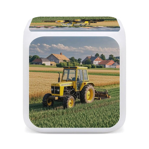 Heavy Sleeper Tractor Alarm Clock With LED Display Super Loud Alarm 7 Color Night Light And Built In Sound Machine Farm Themed Digital Clock