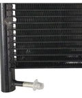 Premium Transmission Oil Cooler For Hyundai Santa Fe 2001-2006 Fits 2.4L 2.7L 3.5L Engines Keeps Fluid Cool Prevents Overheating Slammer Upgrade Replacement black finned cooler with fitting