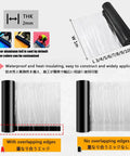 Heavy Duty Asphalt Crack Repair Tape And Concrete Sealant, 2mm thick x 1m wide roll, ideal for waterproof sealing.