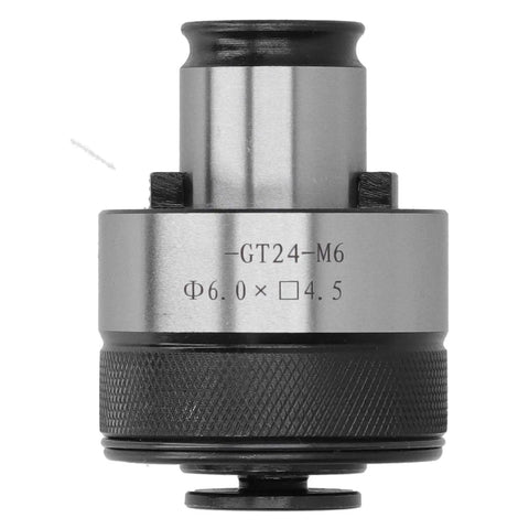 Heavy Duty Adjustable Tapping Collet Chuck Holder With Durable High Speed Steel Construction For Superior Clamping Strength And Torsion Protection In All Your Drilling Projects, close-up view.