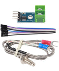 MAX6675 Thermocouple Module With K Type Sensor And SPI Interface 0C To 1024C Range 0.25C Resolution Minus 20C To 85C Operating Temp M6 Screw Mount Compatible With Raspberry Pi And Arduino 4 Pack