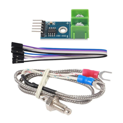 MAX6675 Thermocouple Module With K Type Sensor And SPI Interface 0C To 1024C Range 0.25C Resolution Minus 20C To 85C Operating Temp M6 Screw Mount Compatible With Raspberry Pi And Arduino 4 Pack