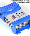 HDMI To RF Modulator For TV With Easy F Type Output Converts HDMI Or CVBS RCA To VHF UHF RF Coax, PAL NTSC Compatible