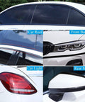 SBWLKJ 25ft glossy black automotive trim molding; 1/2in (12mm), self-adhesive, UV-protected for body/doors/windows