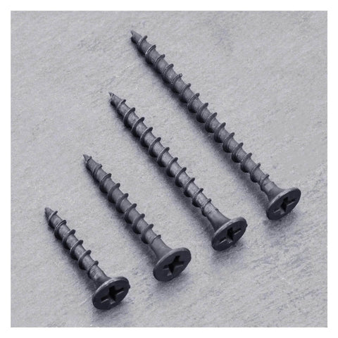 50 Piece Size 6 Drywall Screws For Wood And Drywall Coarse Thread Phillips Bugle Head Black Finish Heavy Duty