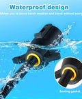 Two Pack 7 Pin Trailer Plug With Built In Brass Terminals, waterproof design shown submerged with gasket detail