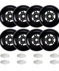 Inline Skate Wheels 64mm 70mm 72mm 76mm 80mm Set With ABEC 9 Bearings For Indoor And Outdoor Use 8 Pack 85A Durometer 24mm Thick