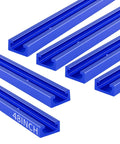 Blue 48 Inch Aluminum T Track Set For Woodworking Six Pack With Predrilled Mounting Holes And Seventy Two Screws Universal Three Quarter Inch Width