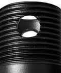Close-up thread detail of 36 Inch Ceiling Fan Downrod in Coal Finish, Beefy Steel Rod for DR536-CL Compatible Fans