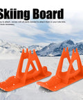 Snow Sledge Board Set For Kids Balance Bike And Scooter Turns Your Ride Into A Fun Winter Sled Portable Orange Snowboard