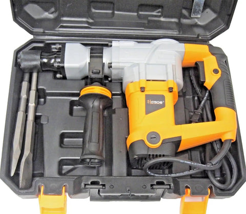 Heavy Duty Demolition Jack Hammer Concrete Breaker 1100W 15J With 3900 BPM, 110V 60Hz in carrying case