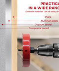 Beefy Bi-Metal Hole Saw Kit with Arbor for Metal Wood and Plastic, 2-1/2 Inch cutting through multiple materials
