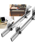 Heavy Duty Metal Drawer Slides And Under Desk Shelf Rails Roll Smooth Like Butter Built For Rugged Diy Work Holds Up To Sixty Kilograms, close-up