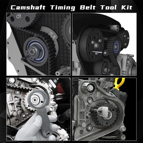 Camshaft Timing Belt Tool Kit For VW Audi 1.6L 2.0L TDI Diesel Engines Fits Tiguan Golf Passat Skoda Seat case detail
