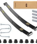 Heavy Duty Golf Cart Rear Leaf Spring Kit For EZGO RXV 2008 2013 with tapered springs and components shown