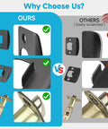 Comparison between 8 Pack Matte Black Passage Door Handles Square Heavy Duty Interior Door Knobs Non Locking Handlesets for Hallway and others