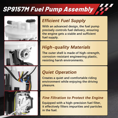 Direct Fit Fuel Pump Assembly For 1997-2001 Toyota Camry, 1998-1999 Avalon, And 1999-2003 Solara features and benefits