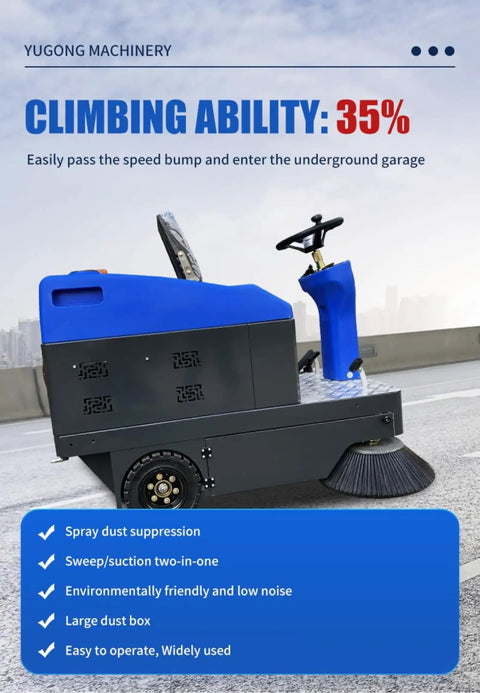 Heavy Duty Ride On Sweeper For Warehouses Industrial Floor Cleaning Machine. Custom Configs Available. Powerful Decksweeper Equipment For Large Spaces Efficient Dust And Debris Removal. Contact Us Now