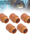 Five Piece Plasma Swirl Ring Kit For Versa Cut 40 Torch CB50 CB60 CB70 shown with five durable swirl rings