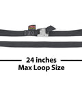 Heavy Duty Lashing Straps With Cam Buckle 1.5 Inch Wide 4 Feet Long Continuous Loop No Hooks Made In USA 300 Pound Working Load Limit 2 Pack