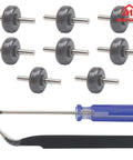 4 Pairs Soleplate Wheels Replacement For V6 V7 V8 V10 V11 V15 Drive Cleaner Head Rollers with screwdriver and tool