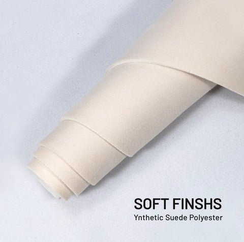 Babnecl suede auto headliner fabric roll, beige microfiber with foam backing, 96 x 60 inches