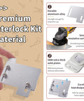 Aluminum part of Generator Interlock Kit For Horizontal Main Panels Compatible With CH Series And TAN Breakers, features list.