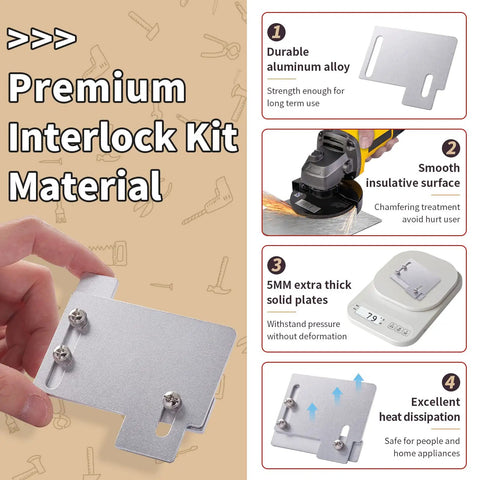 Aluminum part of Generator Interlock Kit For Horizontal Main Panels Compatible With CH Series And TAN Breakers, features list.