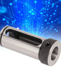 Side view of silver Kanasi Morse taper drill sleeve adapter with knurled end for MTA1–MTA4 lathe milling