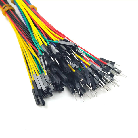 90 Pack Breadboard Jumper Wires Kit 20cm 2.54mm Male Female Multicolor Cables for Arduino Raspberry Pi Prototyping