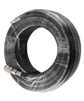 Heavy Duty 15M Pneumatic Air Hose Kit With Durable Flexible Rubber And Arrow Storage Case Has All Fittings For Blowing Up Car Tires Best For Garage Shops Where High Pressure Safety Counts For Reliability Each Time You Repair Vehicles Daily coiled hose