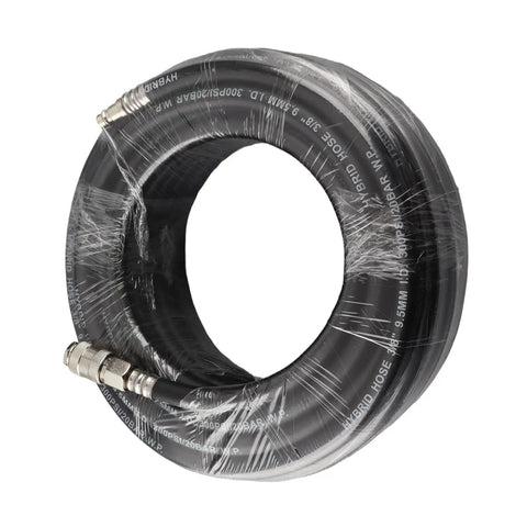 Built Tough Rubber Air Hose With All Season Flex And Straight Shooting Pneumatic Air Compressor Tubing, coiled 9mm, high pressure.