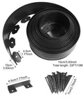 No Dig 4 Inch Landscape Edging Kit 33 Feet Long With 30 Spikes Flexible Garden Border featuring rolled edging and spikes