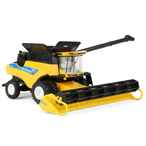 New Holland CR8.90 1/64 Scale Die Cast Combine With Corn And Grain Headers Totally Realistic Farm Machinery Model For Collectors