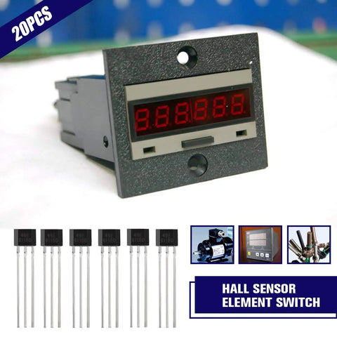 Badass 20 Pack Linear Hall Effect Sensors For Electric Motor Repair Featuring 49e Oh49e S49e Ss49e Models with display unit.
