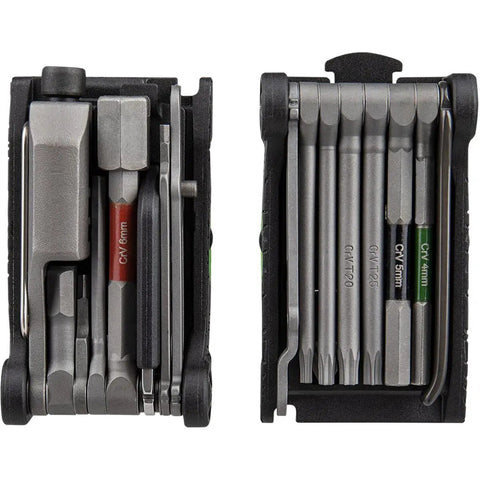 All In One 34 Function Folding Bike Repair Tool With Master Link Pliers Chain Breaker Torx Drivers Knife Tire Lever And Carry Case