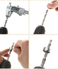 Adjustable 8mm Drill Stop Collar Kit With Stainless Steel Depth Limit Ring And Hex Key for precision drilling setup.