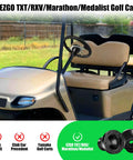 Golf cart showing compatibility with Universal Aluminum Steering Wheel Adapter For TXT RXV Marathon Medalist Golf Carts