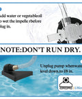 Instructions for Efficient 120V 330 GPH Non Submersible Water Transfer Pump One Tenth HP For Rain Barrels Garden Hoses Ponds Pools Aquariums.