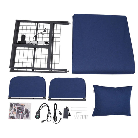 Heavy Duty Electric Lifting Bed Backrest With Remote Control Adjusts From Flat To 80 Degrees For Reading Or Lounge Time, parts and accessories.
