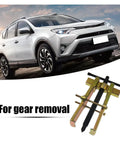 Premium Heavy Duty Two Claw Gear Puller And Bearing Extractor With Adjustable Span Handles showing gear puller for automotive gear removal.