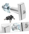 Badass Vending Machine T Handle Lock Kit With Keys High Security Snack Dispenser Access Control Smooth Install Solid Build Quality For Construction Sites And Retail Operations Keep Everything Locked Down Tight Secure silver lock and keys