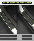 All Weather TPE Floor Mats For 2021 To 2026 Chevy Tahoe And GMC Yukon 8-Seat Models With Bench Seats door sill guards