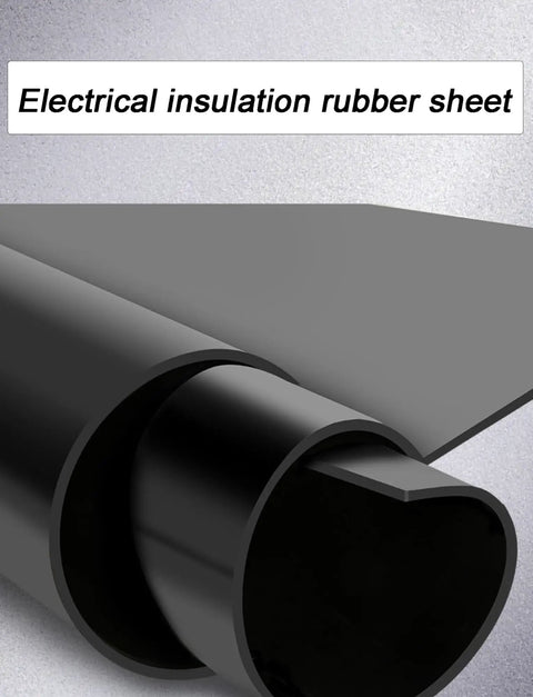 Real Deal Black Heavy Duty Dielectric Rubber Insulation Mat For Industrial Electrical Safety And High Voltage Work With Anti Static Non Slip Grip For Substations Control Rooms