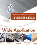 Petal Nut Jack Fasteners Kit 50Pcs M4 M5 M6 M8 Expansion Screws For Hollow Wall Sheet Metal Drywall And Thin Tubes Galvanized Carbon Steel Anchors Secure Load Distribution for 0-6mm thin metal sheet
